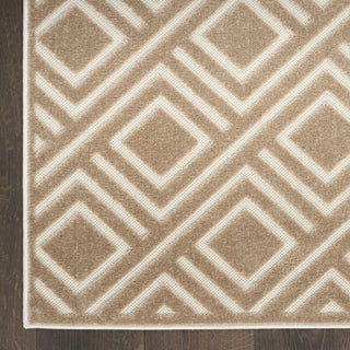 Nourison Care Free CAF03 Brown Area Rug Detail Image