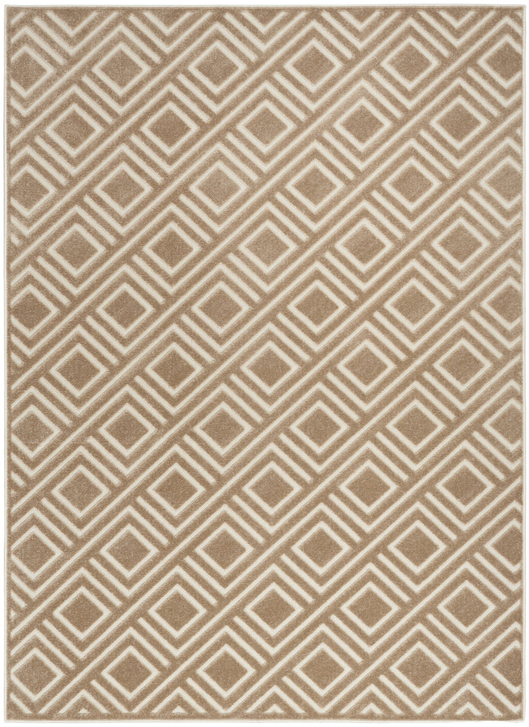 Nourison Care Free CAF03 Brown Area Rug main image
