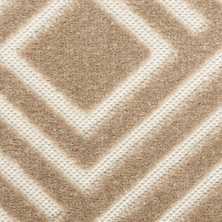 Nourison Care Free CAF03 Brown Area Rug Swatch Image
