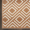 Nourison Care Free CAF03 Copper Area Rug Detail Image