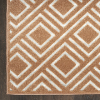 Nourison Care Free CAF03 Copper Area Rug Detail Image
