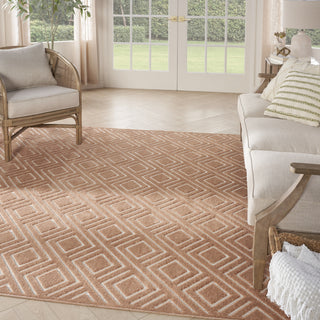 Nourison Care Free CAF03 Copper Area Rug Corner Image