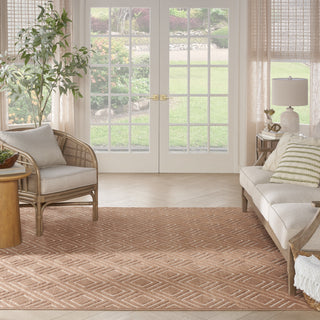 Nourison Care Free CAF03 Copper Area Rug Room Image Feature