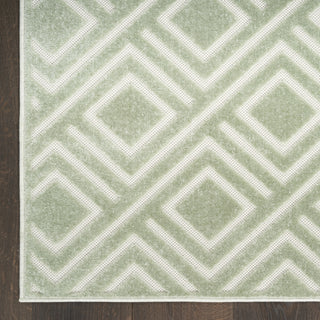 Nourison Care Free CAF03 Green Area Rug Detail Image