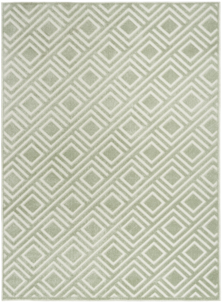 Nourison Care Free CAF03 Green Area Rug main image