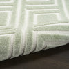 Nourison Care Free CAF03 Green Area Rug Corner Image