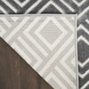 Nourison Care Free CAF03 Grey Area Rug Corner Image