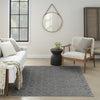 Nourison Care Free CAF03 Grey Area Rug Room Image Feature