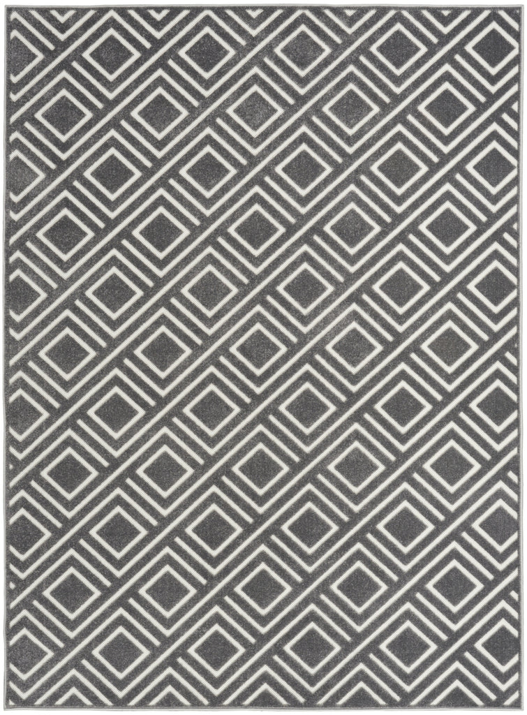 Nourison Care Free CAF03 Grey Area Rug main image
