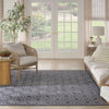 Nourison Care Free CAF03 Grey Area Rug Room Image Feature