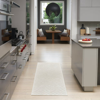 Nourison Care Free CAF03 Ivory Area Rug Corner Image