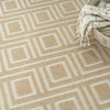 Nourison Care Free CAF03 Taupe Area Rug Corner Image
