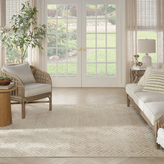 Nourison Care Free CAF03 Taupe Area Rug Room Image Feature