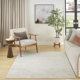 Nourison Care Free CAF04 Beige Area Rug Room Image Feature