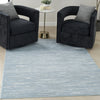 Nourison Care Free CAF04 Blue Area Rug Corner Image