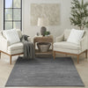 Nourison Care Free CAF04 Grey Area Rug Room Image Feature