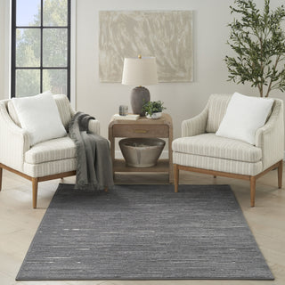 Nourison Care Free CAF04 Grey Area Rug Room Image Feature