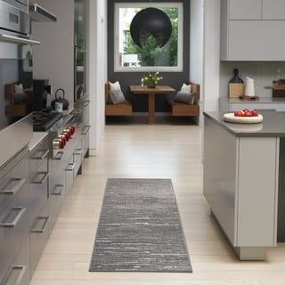 Nourison Care Free CAF04 Grey Area Rug Corner Image
