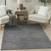 Nourison Care Free CAF04 Grey Area Rug Corner Image
