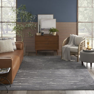 Nourison Care Free CAF04 Grey Area Rug Room Image Feature