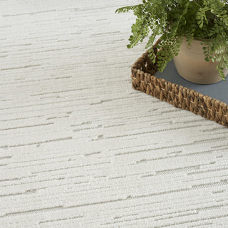 Nourison Care Free CAF04 Ivory Area Rug Corner Image
