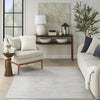 Nourison Care Free CAF04 Light Grey Area Rug Room Image Feature