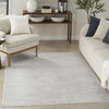 Nourison Care Free CAF04 Light Grey Area Rug Corner Image