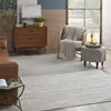 Nourison Care Free CAF04 Light Grey Area Rug Corner Image