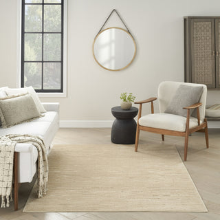 Nourison Care Free CAF04 Taupe Area Rug Room Image Feature