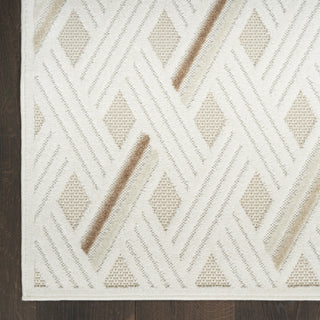 Nourison Care Free CAF05 Ivory Beige Area Rug Detail Image
