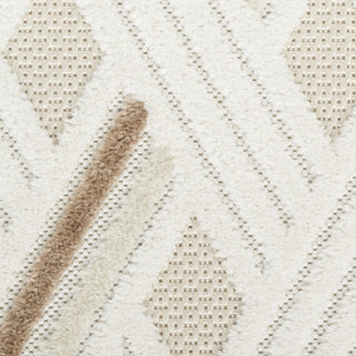Nourison Care Free CAF05 Ivory Beige Area Rug Swatch Image