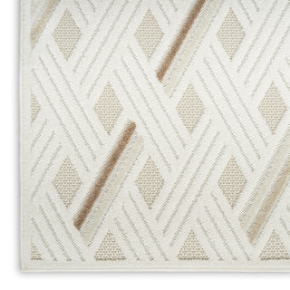 Nourison Care Free CAF05 Ivory Beige Area Rug Texture Image