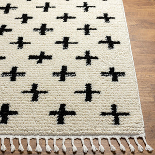 Livabliss Casablanca Shag CAG-2303 Ivory Area Rug Angle