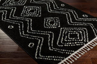 Livabliss Casablanca Shag CAG-2315 Onyx Area Rug Corner Shot