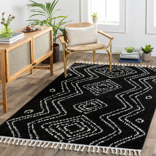 Livabliss Casablanca Shag CAG-2315 Onyx Area Rug Room Scene
