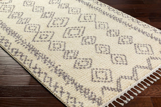 Livabliss Casablanca Shag CAG-2316 Cream Area Rug Corner Shot