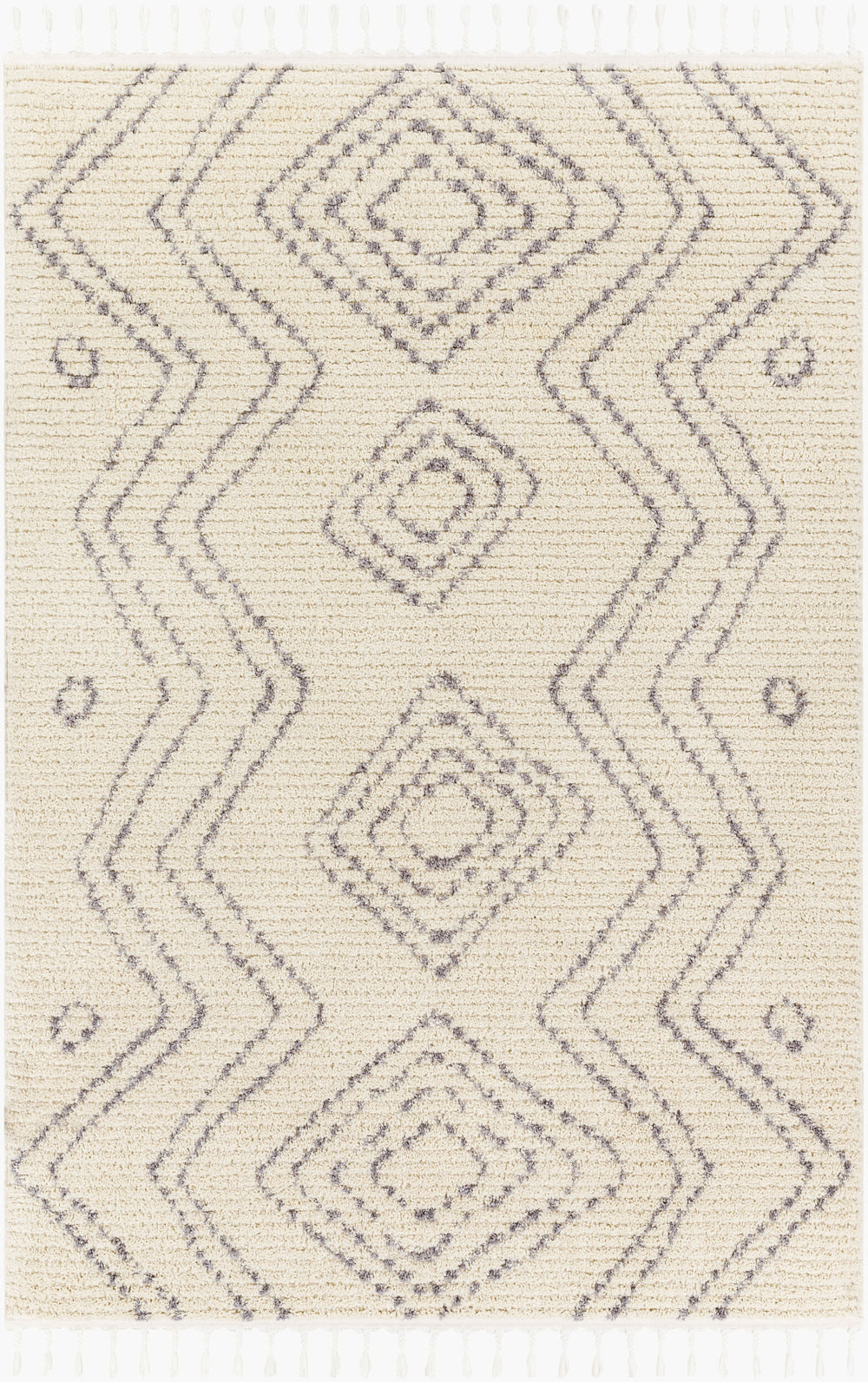 Livabliss Casablanca Shag CAG-2317 Ivory Area Rug