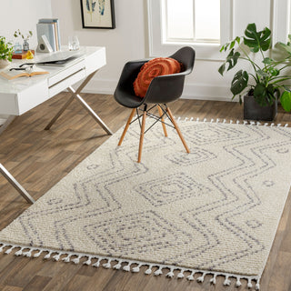 Livabliss Casablanca Shag CAG-2317 Ivory Area Rug Room Scene