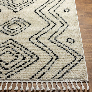 Livabliss Casablanca Shag CAG-2318 Ecru Area Rug Angle