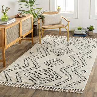 Livabliss Casablanca Shag CAG-2318 Ecru Area Rug Room Scene