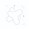 Surya Caitlin CAIT-001 Metallic-Silver Line Drawing