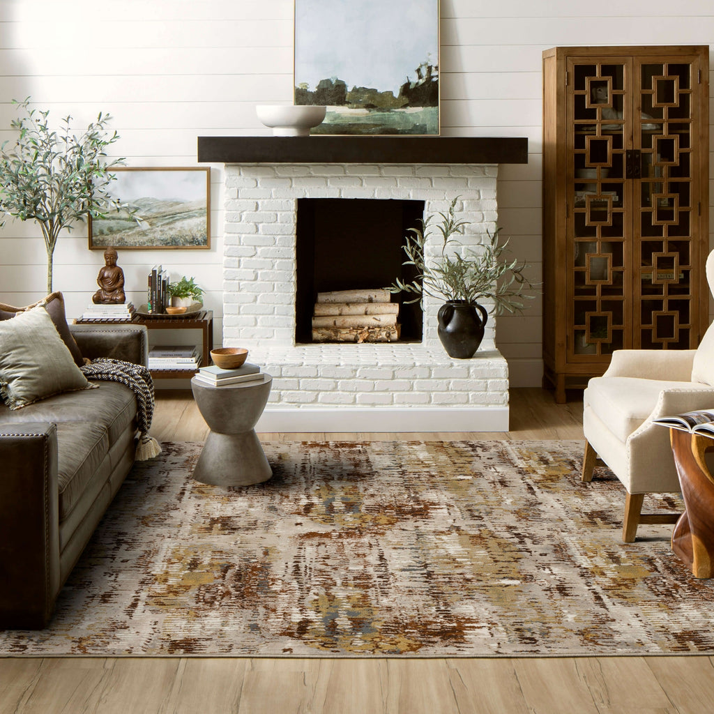 Karastan Vanguard by Drew and Jonathan Home Caliente Rust Area Rug Lifestyle Image Feature
