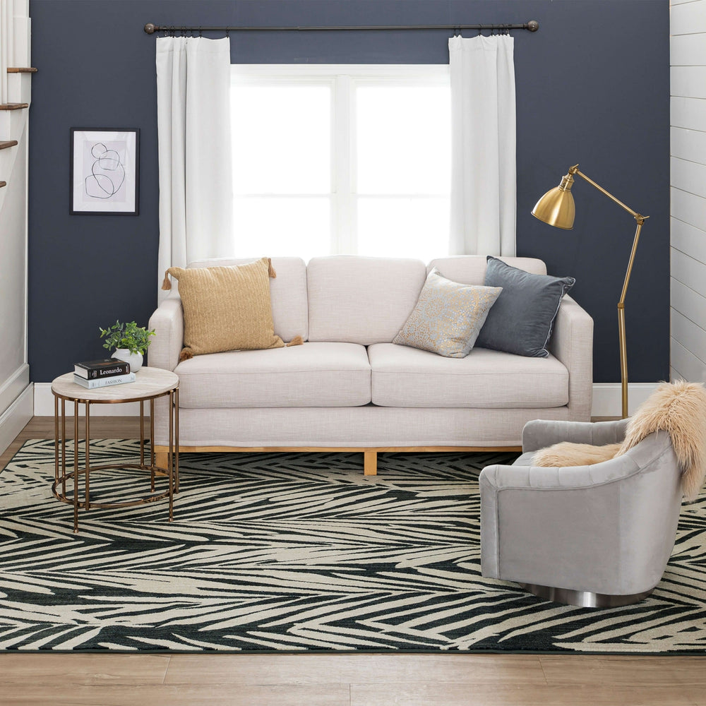 Karastan Foundation by Home Calisto Midnight Area Rug Stacy Garcia Lifestyle Image Feature