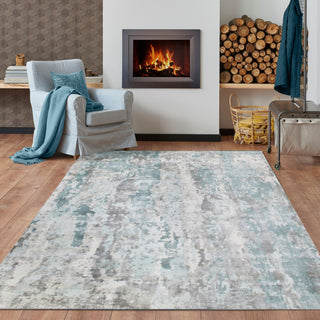 LR Home Calypso 81695 Blue/Gray Area Rug Lifestyle Image