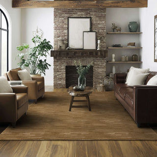 Karastan Cantada Mocha Area Rug Lifestyle Image Feature