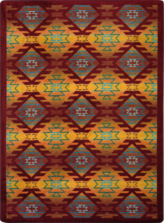 Joy Carpets Kaleidoscope Canyon Ridge Mesa Sunset Area Rug