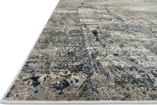 Loloi Cascade CAS-01 Taupe/Blue Area Rug Round Image