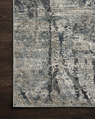 Loloi Cascade CAS-01 Taupe/Blue Area Rug Room Scene Feature