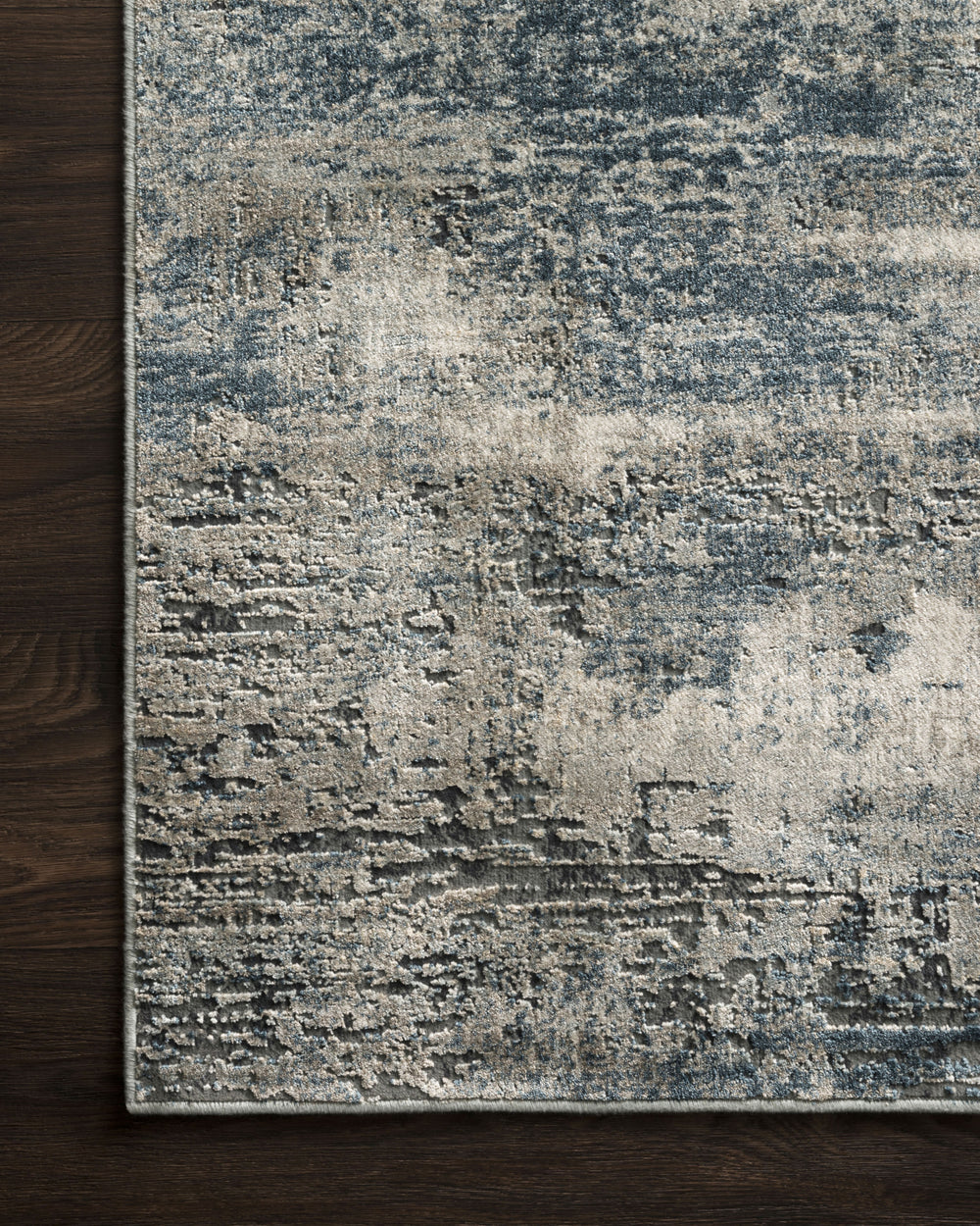 Loloi Cascade CAS-05 Ocean/Grey Area Rug Room Scene Feature