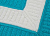 Colonial Mills Rope Walk CB92 Turquoise Area Rug Closeup Image